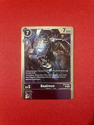 Digimon - Baalmon - BT10-081 - Winner Pack Exceed Apocalypse - Alt Art Promo • $4.99