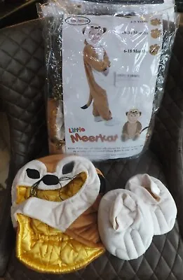 Little Babas Little Meerkat Fancy Dress 6-18 Months Bodysuit Headpiece & Feet • £4.99