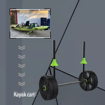 Kayak Canoe Jon Boat Carrier Dolly Trailer Tote Trolley Transport Cart Wheel • $44.96