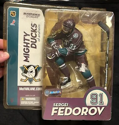 MCFARLANE NHL Sergei Federov Anaheim Mighty Ducks Series 9 Sports Figure Hockey! • $19