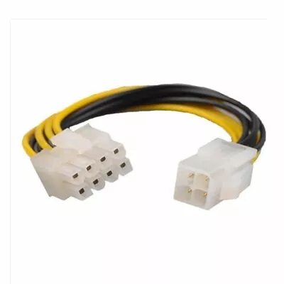 8 Pin Male To 4 Pin Female 12V ATX EPS PSU Extension Cable P4 Adapter 30cm 12  • £3.35