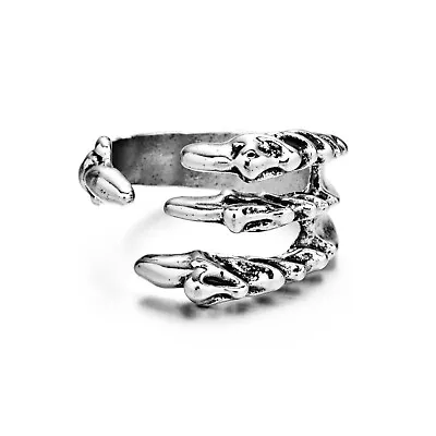 New 925 Silver Owl Frog Cat Bird Rings Open Finger Adjustable Wome Men Wholesale • $1.22