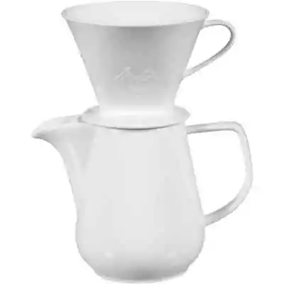 Vintage Melitta 102 Pour Over Coffee Maker & Carafe Set- Ceramic • $40