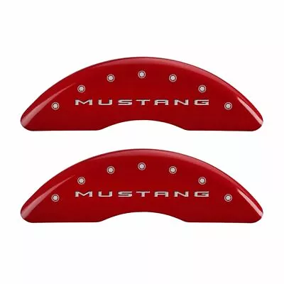 MGP Front/Rear Caliper Covers-Red Ford Mustang GT; 10200SMB2RD • $252.59