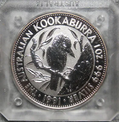Australia 1991 Kookaburra 5 Dollar 1oz Silver Coin  Nice • $64.50
