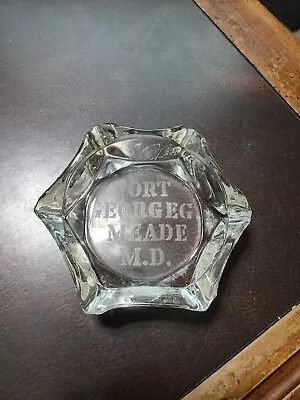 Vintage 1900s Etched Fort Georger. Meade Md Army Base Ashtray • $12.99