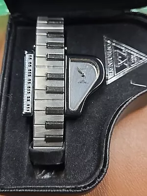 Rare ZX 2001 Piano Wristwatch With Case Elvis Presley.. Keyboard VTG • $25.99