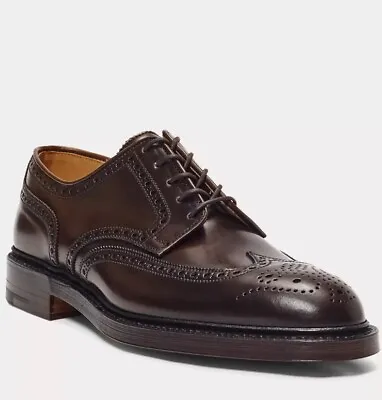 Ralph Lauren Purple Label X Crockett & Jones Cordovan Wingtip Shoes England 10.5 • $769
