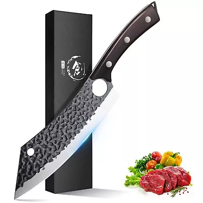 Purple Dragon Japanese Butcher Knife 8 Inch Ultra Sharp Carving Knife For Mea... • $54.28