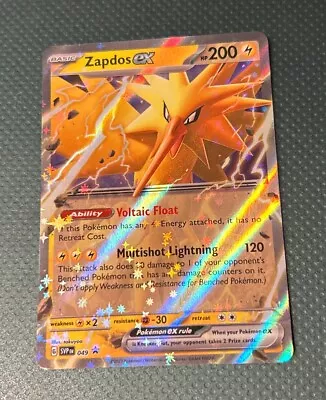 Zapdos Ex  145/165 Double Rare Holo Foil Scarlet & Violet 151 Pokemon TCG NM • $3.25