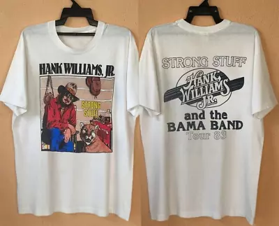 Hank 1983 Williams Jr T-Shirt Bama Band Tour Strong Stuff Gift Bocephus Fans • $7.99