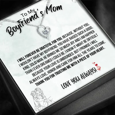 To My Boyfriends Mom Gift Pendant Necklace For Mother's Day Birthday Idea • $26.99