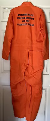 Hannibal Lecter Orange Baltimore Prison Jumpsuit Halloween Costume Top Quality   • $69.99