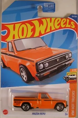 HOT WHEELS #2022-024 Mazda Repu Pickup On US Long Card (NEW In BLISTER) • $2.66