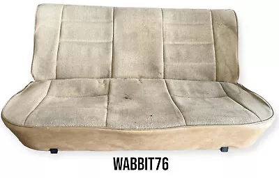 VW MK1 Rabbit Tan Rear Seat Oem • $250