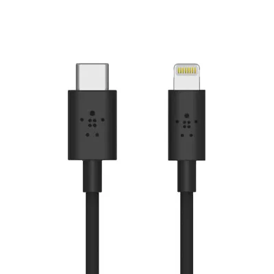 $19.95 • Buy Belkin USB-C To Lightning Charge/SYNC Cable 1.2M Boost Up Black F8J239BT04-BLK