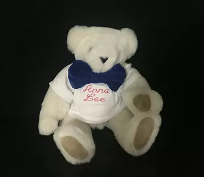 Vermont Teddy Bear Anna Lee White Fully Jointed Plush Stuffed Bear W Clothes 16  • $11.04