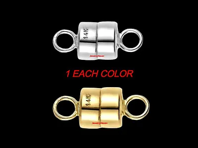 4.5mm 14k MAGNETIC CLASP TINY Converter Extender Solid Yellow White Gold 1 EACH • $65