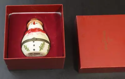 Villeroy & Boch Porcelain Snowman Trinket Box Read Description. • $9.95