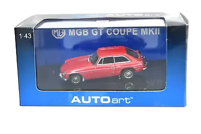 Auto Art 1:43 Red MGB GT Coupe MKII MK2 1969 Model Boxed • $69.47