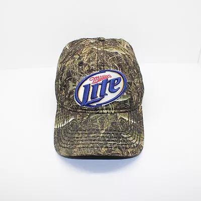 Miller Lite Hat Cap Strapback Camoflauge Embroidered Mens Beer Adjustable Adult • $17.99