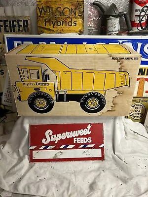 TONKA MIGHTY DUMP TRUCK No. 3900 PRESSED STEEL TRUCK C. 1970 Box Only • $100