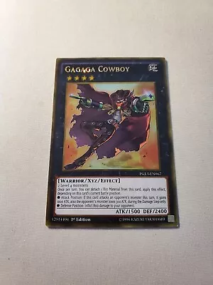 Yugioh - Gagaga Cowboy PGL3-EN067 NM 1st Ed Gold Rare • $3.64