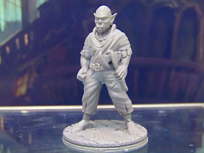 Half Orc Pirate With Axe Mini Miniature Figure 3D Printed Model 28/32mm Scale • £8.67