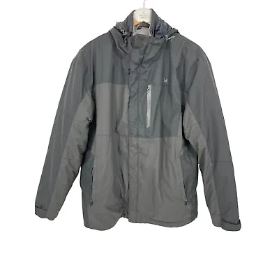 Cabellas Primaloft Insulated Jacket Large Black Removable Inner Jacket Hood • $49