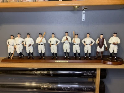 $325 • Buy 1927 New York Yankees Danbury Mint Team Lineup Figures Statue With COA Babe Ruth