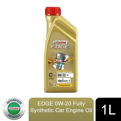 £15.19 • Buy Castrol Edge 0W-20 C5 Fully Synthetic Engine Oil With Hyspec Standard, 1 Litre