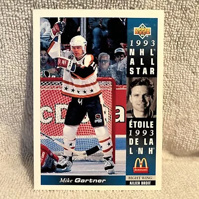 1993-94 UPPER DECK-MCDONALDS-NHL ALL-STAR #McD-15 MIKE GARTNER • $0.73