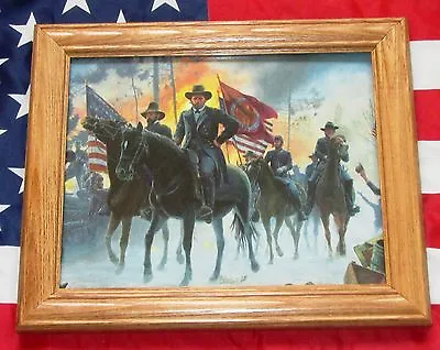 Framed Civil War Print. Mort Kunstler ON TO RICHMOND Ulysses S Grant • $39.99