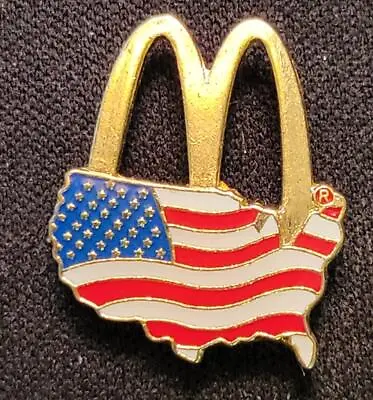 Mcdonalds Golden Arches Usa Flag Patriotic Crew Pin Mcdonald's • $9.99