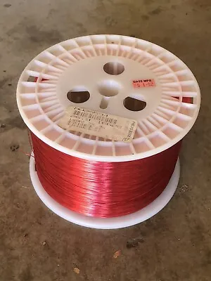 26 AWG Gauge Enameled Copper Magnet Wire 10 Lbs  Red NOS. 10200 Ft. • $80