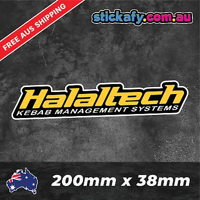Halaltech Sticker Funny Laptop Car Window Bumper 4x4 Ute Decal Haltech • $4.95