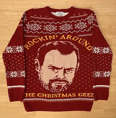 Medium 39  Inch Chest - Danny Dyer Ugly Christmas Jumper Sweater Xmas Not Just • £29.99