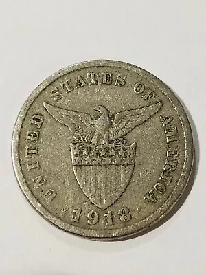 Philippines 5 Centavos 1918-S • $20