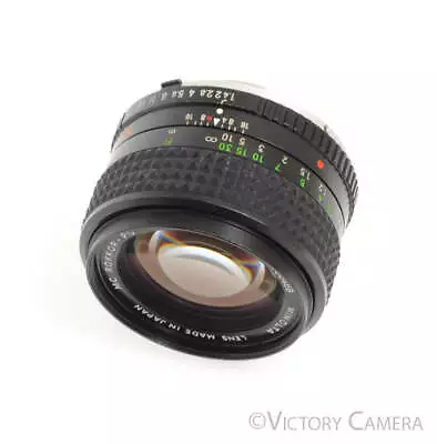 Minolta MD MC Rokkor-PG 50mm F1.4 Prime Lens -Clean Glass- • $99