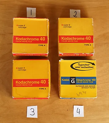 Kodachrome 40 160 Movie Film Cartridge Super 8mm Movie Cameras Sealed Expired 1 • £18.50