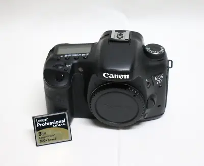 Canon EOS 7D 18.0 MP Digital SLR Camera Body With 8GB SD Card • $170