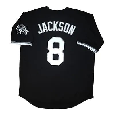 Bo Jackson Chicago White Sox Jersey Mens 1991 Throwback Stitched Black NEW SALE! • $84.47