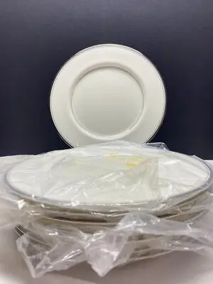 Set Of 8 NEW ~ MIKASA BRIARCLIFF DINNER PLATES ~ New/plastic 10-1/2  Bone China • $80