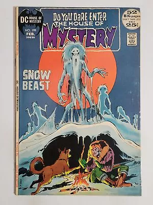 HOUSE Of MYSTERY #199 (VG+) 1972 NEAL ADAMS COVER ART! BRONZE AGE DC COMICS • $0.99