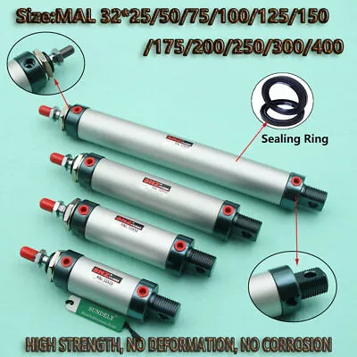 £26.37 • Buy NEW MAL32 Single Rod Double Acting Mini Pneumatic Air Cylinder