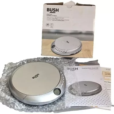 Bush PCD-320B CD Player With MP3 Playback | WORKING W. Original Box | Silver • £14.99