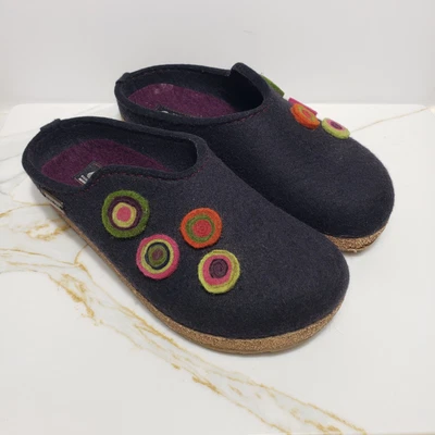 £22.11 • Buy Haflinger Clogs Women's Sz 36 (5) Grizzly Kanon Mule Slippers Charcoal