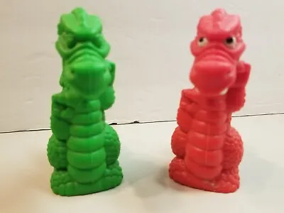 Vintage 1995 Fisher Price Great Adventures Castle Figures Red And Green Dragon • $14.50