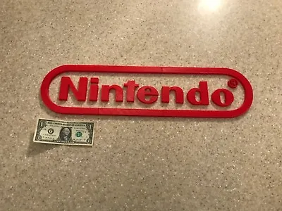 2ft HUGE Nintendo Logo 3d Printed Wall Art Decoration • $24