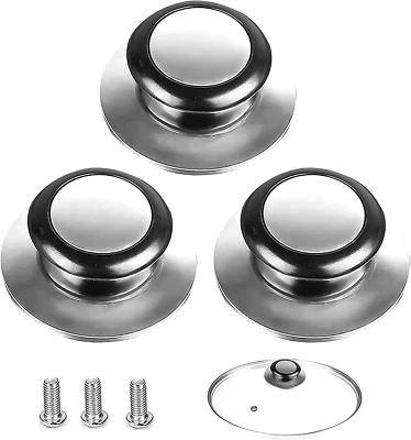 £6.46 • Buy Quesuc 3-Piece Pan Lid Handle Saucepan Lid Knobs Pan Lid Knob Replacement Lid